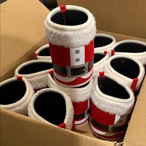 Holiday Santa Suit Can Coolers 12pack